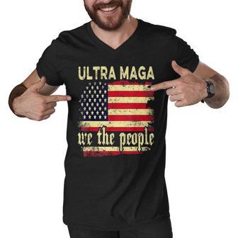 Ultra Maga We The People Vintage Men V-Neck Tshirt | Favorety CA