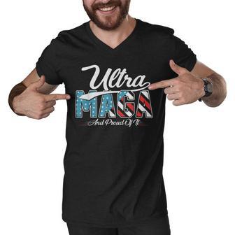 Ultra Mega And Proud Of It Pro Trump Patriotic Republicanultra Mega And Proud Of It Pro Trump Patriotic Republican Men V-Neck Tshirt | Favorety