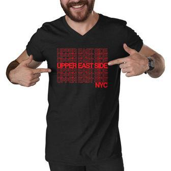 Upper East Side Nyc For Ues New York City Pride Men V-Neck Tshirt | Mazezy