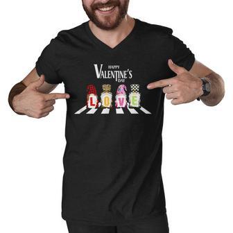 Valentinegnomecrosswalk Men V-Neck Tshirt | Favorety