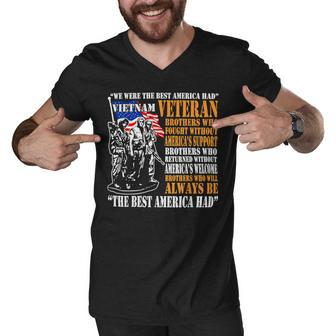 Veteran Veterans Day We Were The Best America Had Vietnam Veteran 155 Navy Soldier Army Military Men V-Neck Tshirt - Monsterry