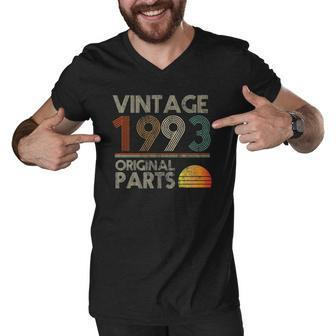 Vintage Original Parts Birthday 1993 29Th Retro Style Men V-Neck Tshirt | Mazezy