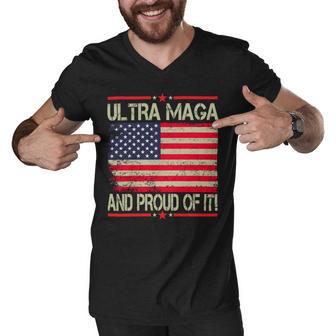 Vintage Ultra Maga And Proud Of It V2 Men V-Neck Tshirt | Favorety CA