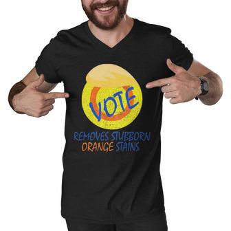 Vote Removes Stubborn Orange Stains 902 Shirt Men V-Neck Tshirt | Favorety AU