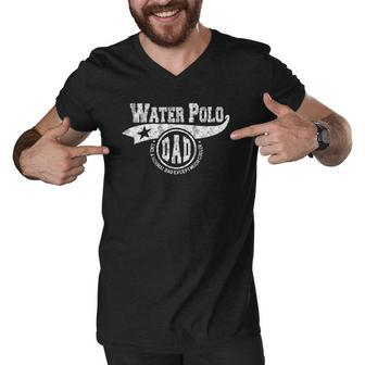 Water Polo Dad Fathers Day Gift Father Sport Men Men V-Neck Tshirt | Mazezy