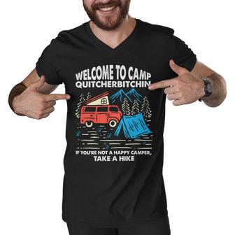 Welcome To Camp Quitcherbitchin Funny 7 Shirt Men V-Neck Tshirt | Favorety UK