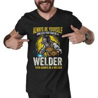 Welder Clothes For Men Funny Welding V2 Men V-Neck Tshirt - Seseable