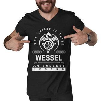 Wessel Name Gift Wessel An Enless Legend Men V-Neck Tshirt - Seseable