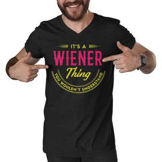 Wiener Shirt Personalized Name Gifts T Shirt Name Print T Shirts Shirts With Name Wiener Men V-Neck Tshirt - Seseable