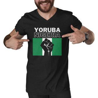 Yoruba Nigeria - Ancestry Initiation Dna Results Men V-Neck Tshirt | Mazezy