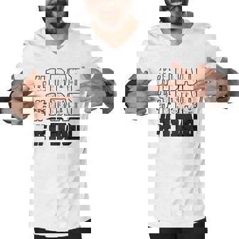 1 Dad Apparel For The Best Dad Ever - Vintage Dad Men V-Neck Tshirt | Mazezy