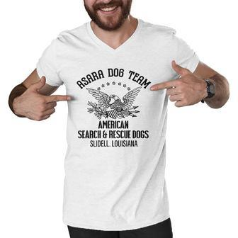 Asara Dog Team American Search & Rescue Dogs Slidell Men V-Neck Tshirt | Mazezy