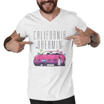 Barbie California Dreamin Music Lover Gift Men V-Neck Tshirt | Mazezy