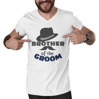 Brother Of The Groom Matching Bridal Party For Family Men V-Neck Tshirt | Favorety UK