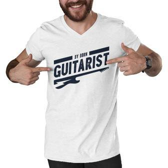By Born Guitarist Men V-Neck Tshirt | Favorety