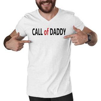 Call Of Daddy Men V-Neck Tshirt | Favorety UK