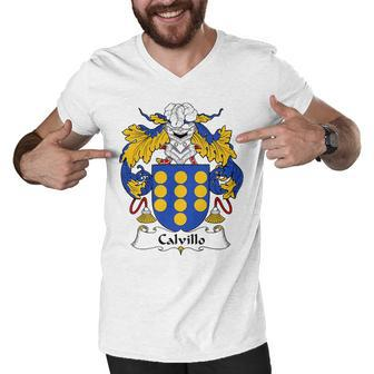 Calvillo Coat Of Arms Family Crest Shirt Essential T Shirt Men V-Neck Tshirt - Seseable