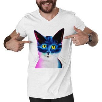 Cat Avatar Men V-Neck Tshirt | Favorety UK