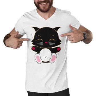 Cat Cut Cat Cat Lovers Black Cat Funny Cat Birthday Cat Gift Cat Danger Kitty Men V-Neck Tshirt | Favorety CA