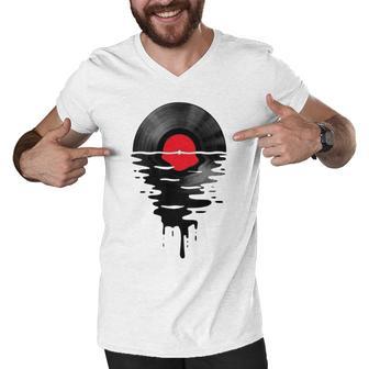 Cool Record Dj Music Men V-Neck Tshirt | Favorety