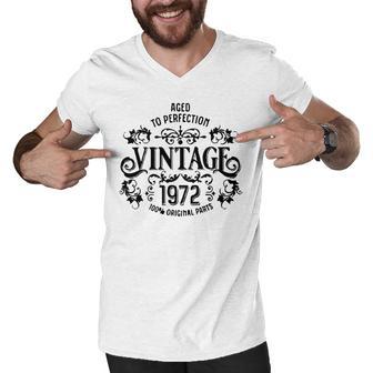 Copy Of 50Th Birthday Born 1972 Vintage Men V-Neck Tshirt | Favorety DE