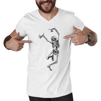 Dance With Death Men V-Neck Tshirt | Favorety UK