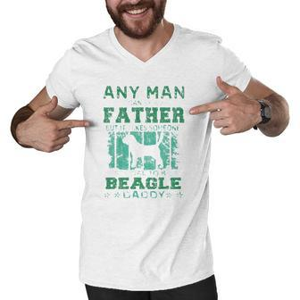 Dogs 365 Beagle Dog Daddy Gift For Men Men V-Neck Tshirt | Mazezy