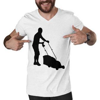 Evolution Lawn Mower 135 Shirt Men V-Neck Tshirt | Favorety