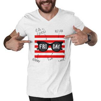 Friday With Slogans Men V-Neck Tshirt | Favorety DE