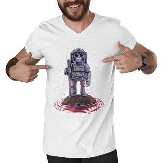 Funny Astronaut Monkey V3 Men V-Neck Tshirt | Favorety CA