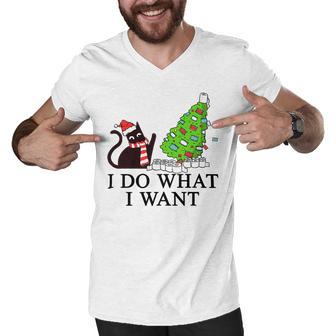 Funny Black Cat Funny Christmas Toilet 635 Shirt Men V-Neck Tshirt | Favorety DE