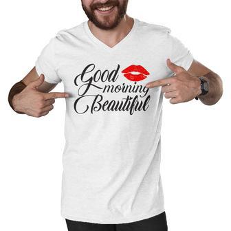 Good Morning Beautiful Men V-Neck Tshirt | Favorety DE