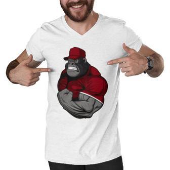 Gorilla Muscle Men V-Neck Tshirt | Favorety DE