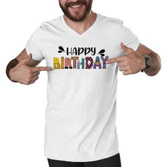 Happy Birthday V2 Men V-Neck Tshirt | Favorety DE