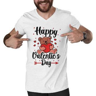 Happy Valentines Day V3 Men V-Neck Tshirt | Favorety