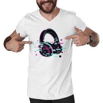 Headset Lover V2 Men V-Neck Tshirt | Favorety