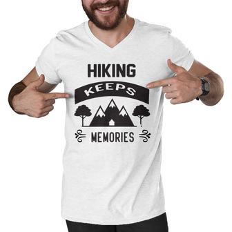 Hiking Keeps Memories Gifts For Who Loves Hiking Hunting V2 Men V-Neck Tshirt | Favorety AU