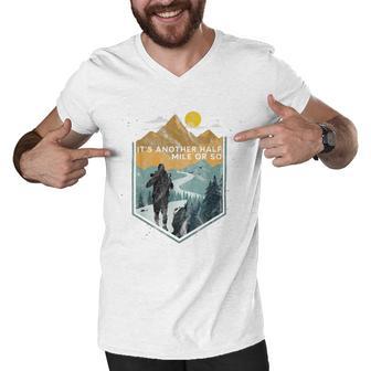 Hiking With My Puppy Good Day So Wave Men V-Neck Tshirt | Favorety AU