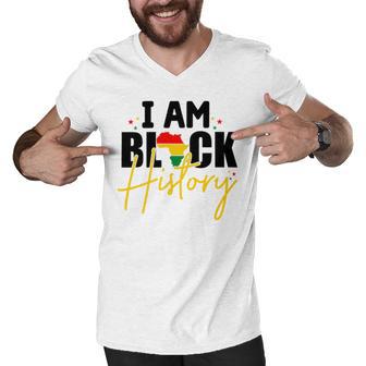 I Am Black History V2 Men V-Neck Tshirt | Favorety CA