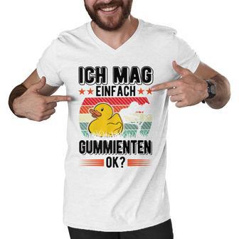 Ich Mag Einfach Gummienten Badeente Men V-Neck Tshirt | Favorety DE