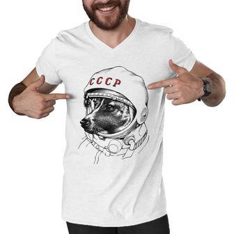 Laika Space Traveler Men V-Neck Tshirt | Favorety DE