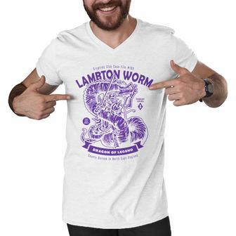 Lambton Worm 183 Trending Shirt Men V-Neck Tshirt | Favorety UK