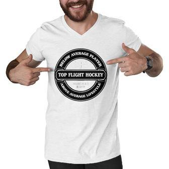Lifestyle Top Flight Hockey Men V-Neck Tshirt | Mazezy