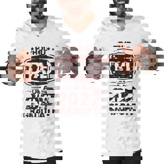 Mens Proud Dad Of A Class Of 2022 Graduate Senior Graduation Best Men V-Neck Tshirt | Mazezy