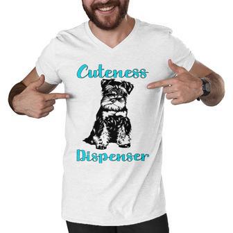 Miniature Schnauzer At Home Cuteness Dispenser Multi Tasking Dog Men V-Neck Tshirt | Favorety