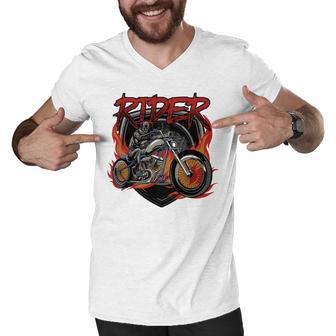 Motorcycle Halloween Costume Motorbike 497 Shirt Men V-Neck Tshirt | Favorety DE