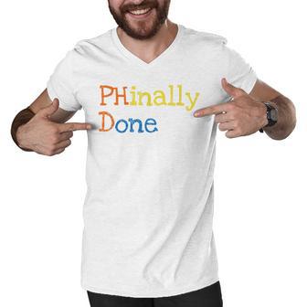 Phinally Done Men V-Neck Tshirt | Favorety CA