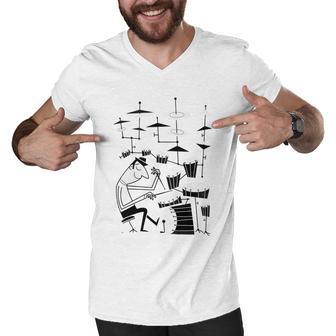 Play That Beat Men V-Neck Tshirt | Favorety CA