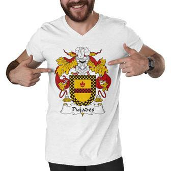 Pujades Coat Of Arms Family Crest Shirt Essential T Shirt Men V-Neck Tshirt - Seseable
