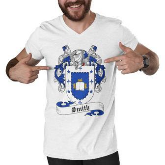 Smith Family Crest Essential T Shirt Men V-Neck Tshirt - Seseable